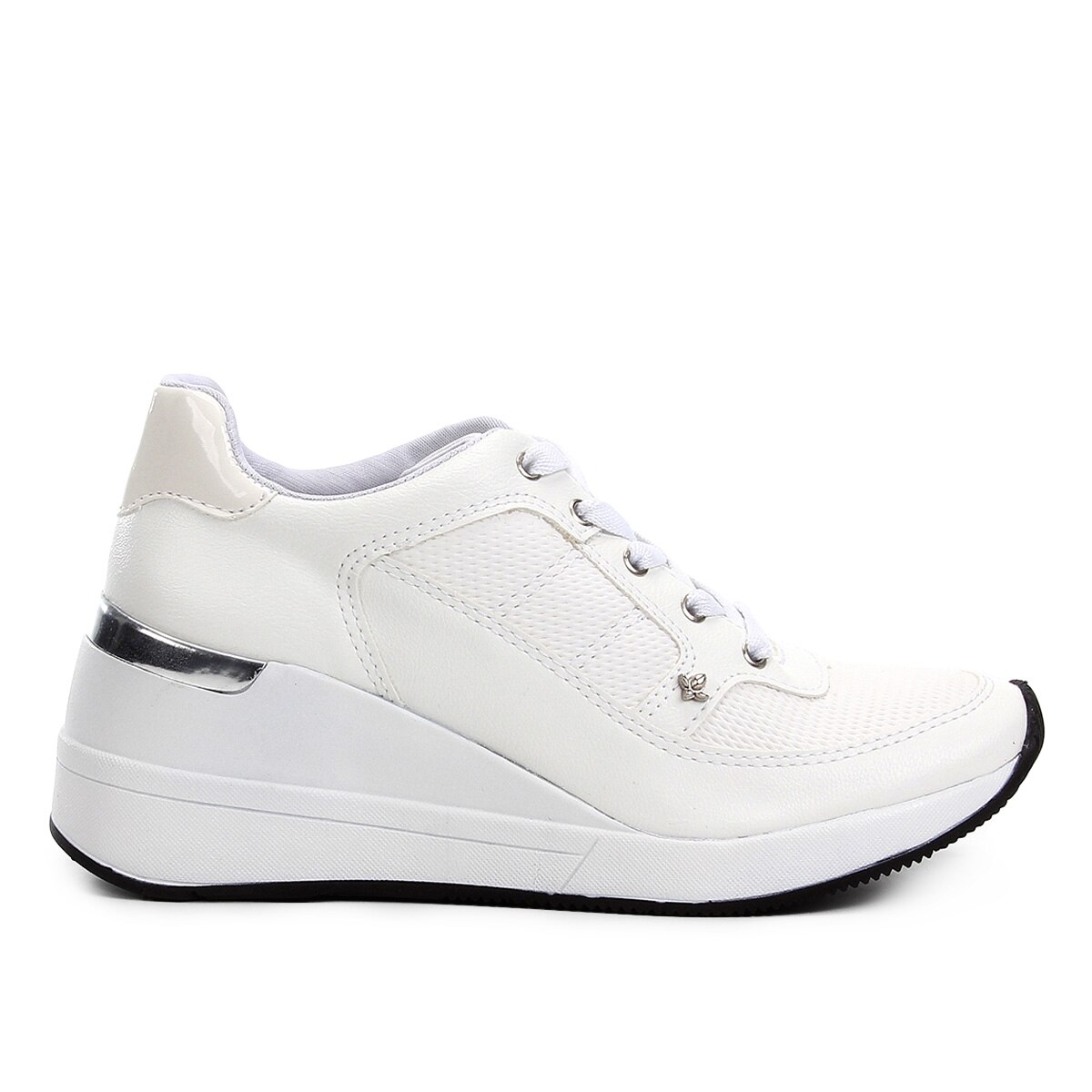 Tênis anabela casual calce fácil confortável feminino - cinza - R$ 79.90,  cor Cinza (com sola alta, com solado alto) #59791, compre agora | Shafa